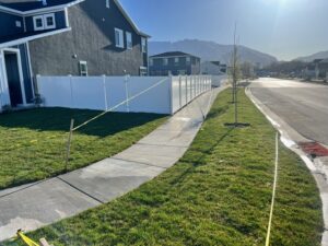 landscaping in park city - oxen lawn corner view